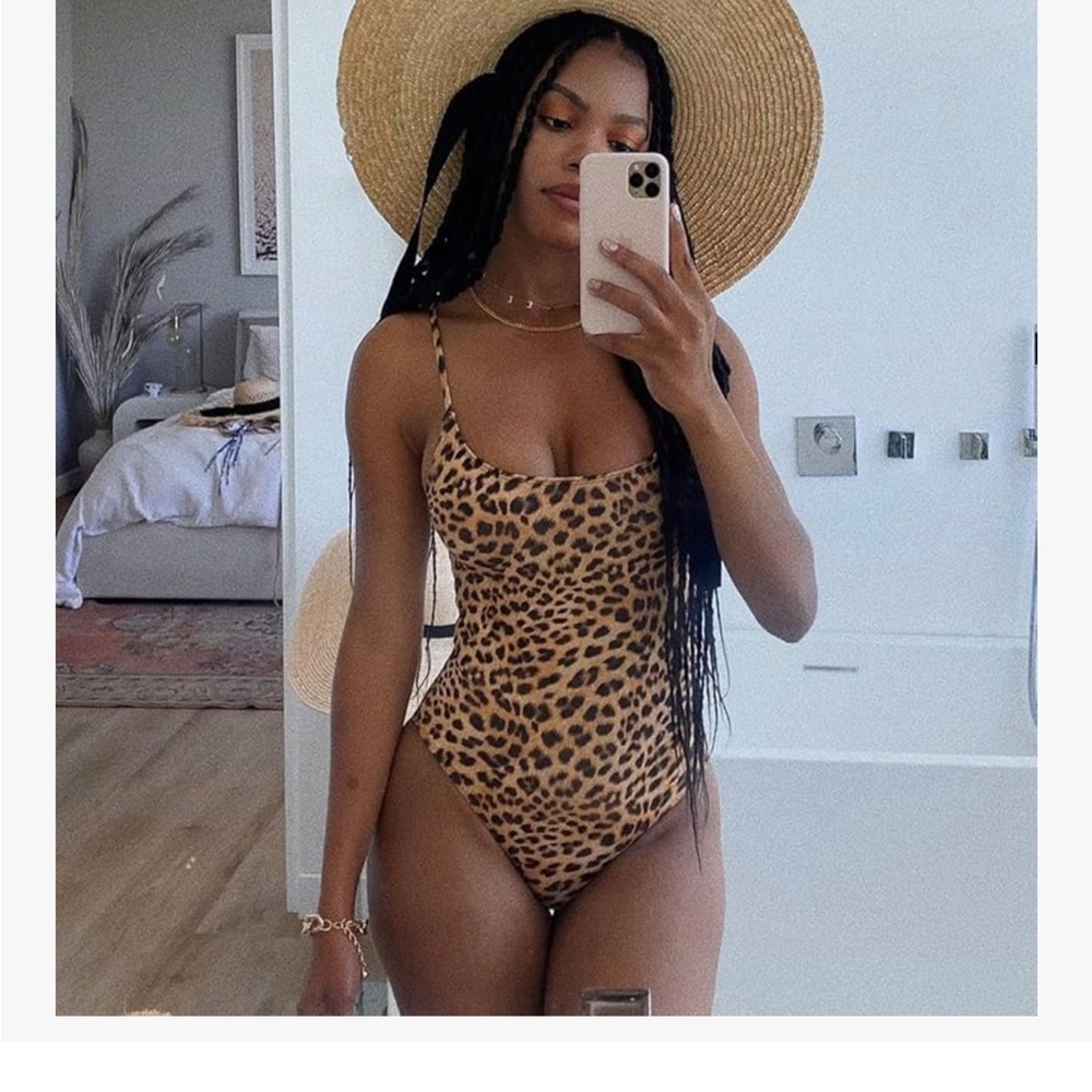 Amazon Essentials Leopard Print One Piece Swimsuit - image 2